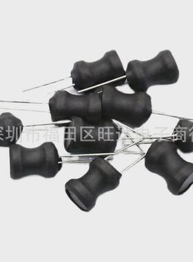 工字电感6*8560/680/820UH1mH1.2MH插件工字型绕线线圈电感器