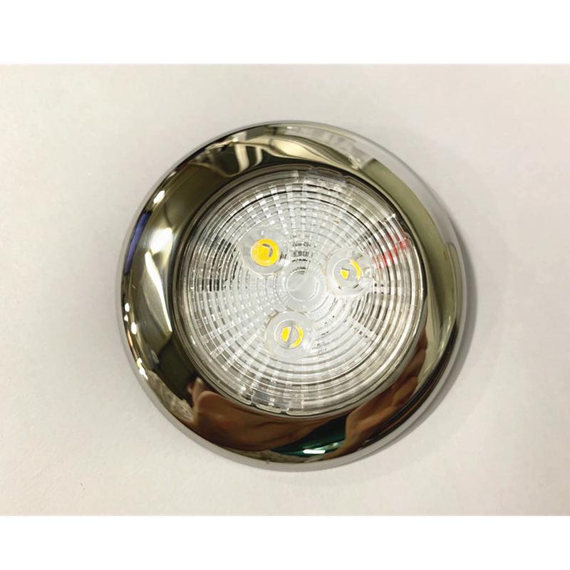 【热销】游艇顶灯房车灯led天花船用室内灯12vdc暖白光