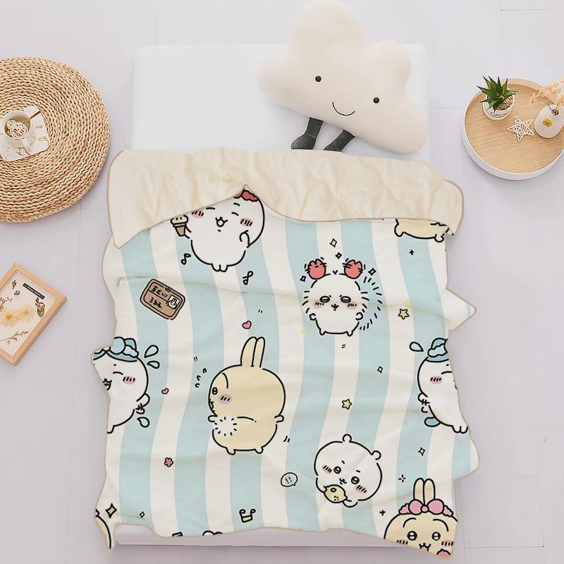 chiikawa吉伊卡哇薄被八吉伊学生宿舍乌萨奇单人夏凉被冰丝空调小