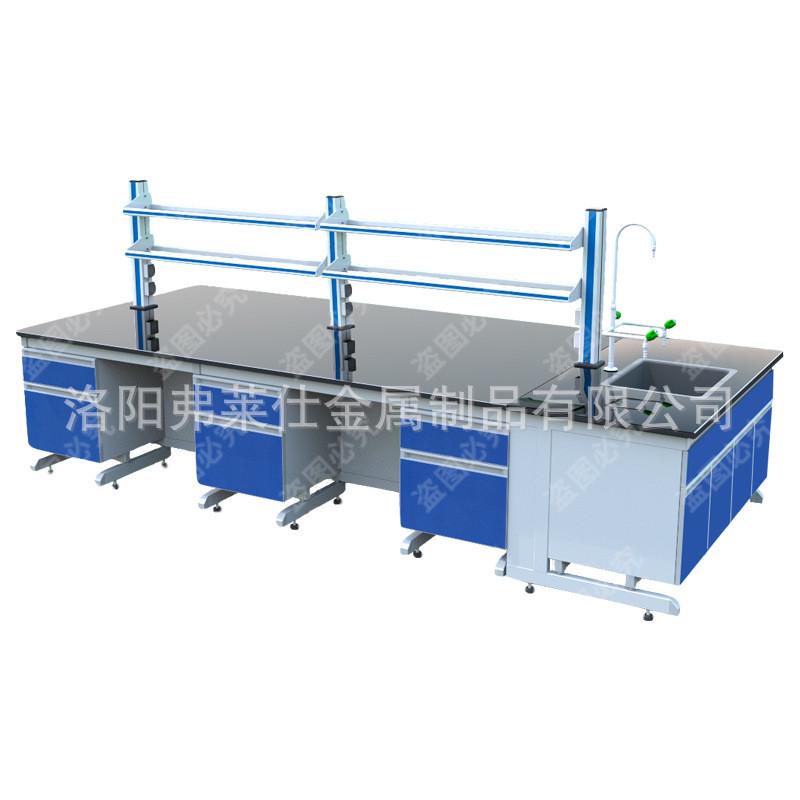 实验室工作台全钢试验台实验室通风柜理化板边台实验台钢木实验台