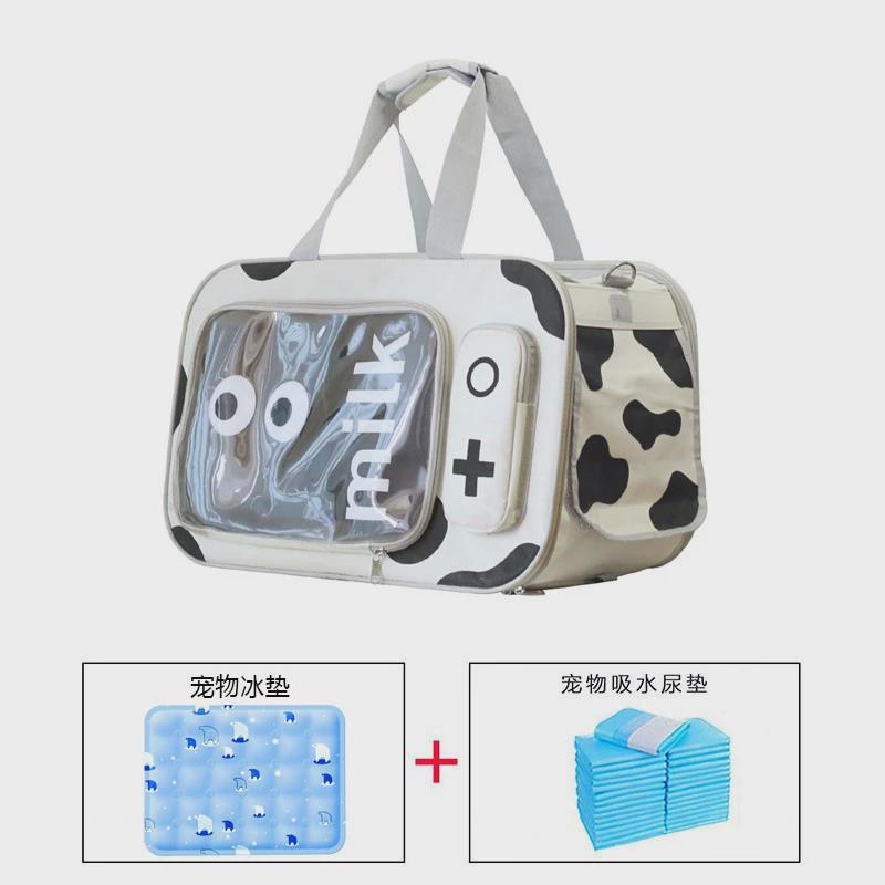 猫包外出便携拉杆箱大容量狗狗太空舱推车猫咪行李箱宠物手提斜挎