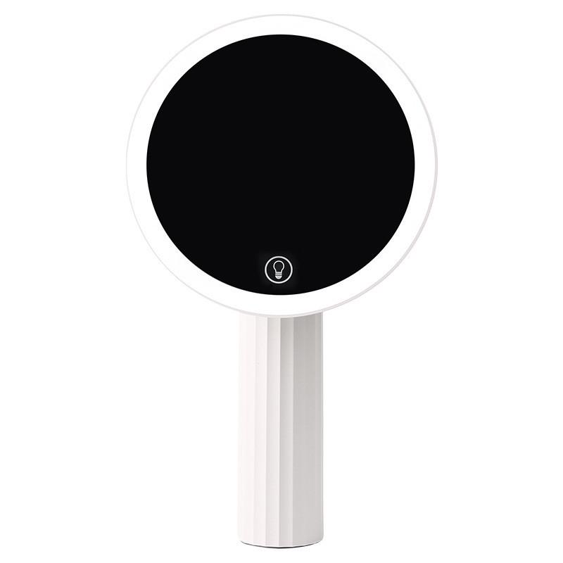 LED轻欧触控化妆梳妆镜创意桌面化妆便携镜子带灯补光台式发光镜