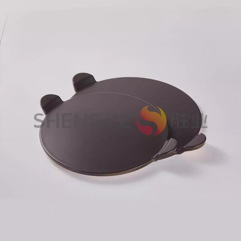 厂家直供耐高温堇青石披萨板面包披萨烘焙工具双耳上釉板