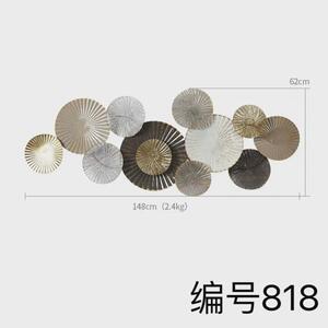 美式复古墙饰新中式金属背景墙铁艺壁饰家居装饰品挂件金属厂家