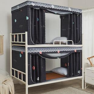 床帘上铺下铺蚊帐学生宿舍一体式蚊帐0.9床防尘遮光帘单开折叠