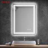 跨境卫生间镜子智能镜浴室镜子正背光防雾led镜子电商智能镜灯镜