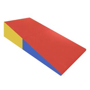 跨境厂家现货多功能三角斜坡垫儿童体操折叠垫学生体适能训练垫