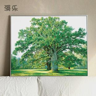 of9d希施金装 饰画 饰森林油画玄关简欧风景画其电表箱画欧式 客厅装