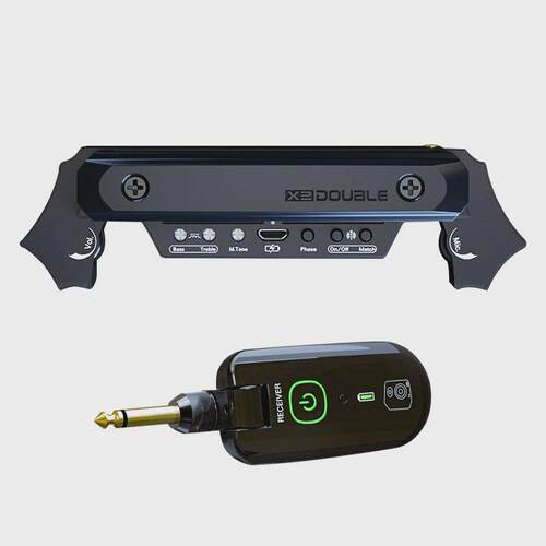 doublex2德博拾音器民谣吉他振免开孔专业木吉他加无线拾音器