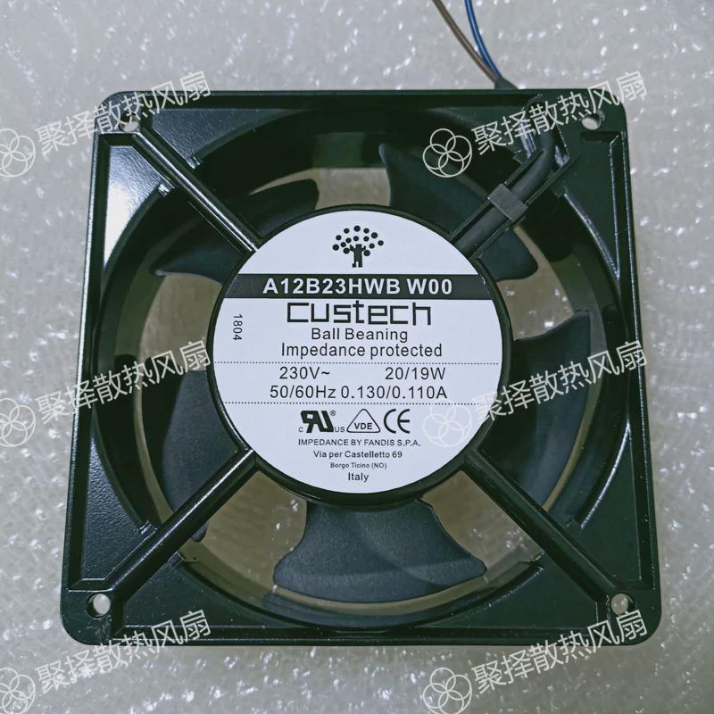 原装Costech 散热风扇 A12B23HWB W00/WQ120 12CM 230V 20/19W