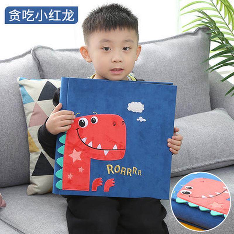 创意宝宝幼儿手工diy相册自覆膜粘贴式儿童成长记录家庭纪念册本
