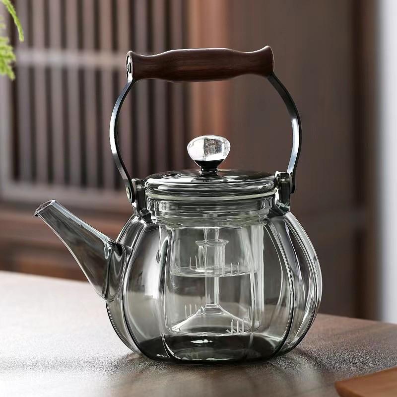 玻璃煮茶壶泡茶家用耐高温茶具套装提梁烧水壶煮茶器蒸茶壶泡茶壶
