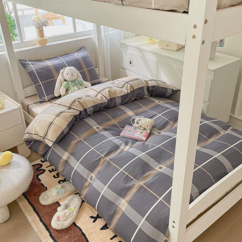 全棉印花四件套40支高密家用床单被套双人职工学生宿舍单人三件套