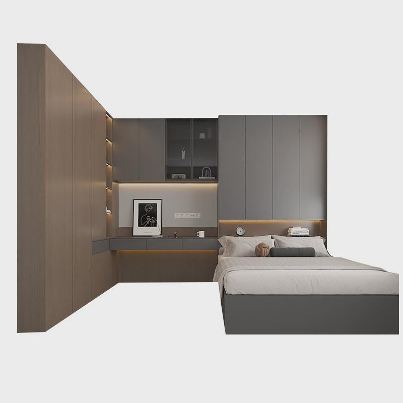 全屋杭州定沙发制榻榻米床衣柜一体儿童床整体储物柜书房做衣橱