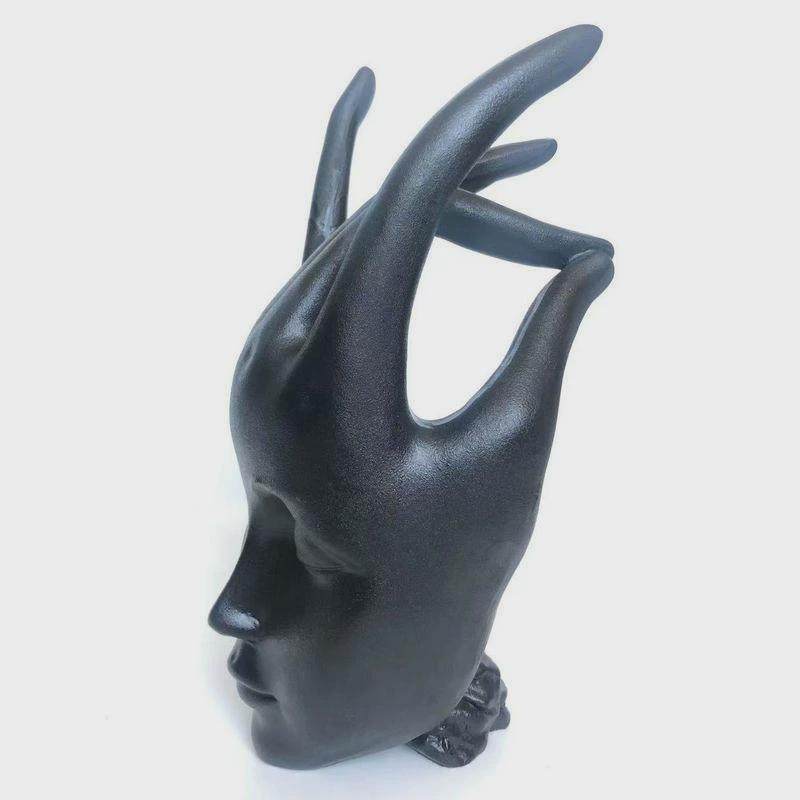 客厅家居装饰品手指摆件树脂工艺品电视柜桌面人物人脸摆饰雕像,家居饰品,装饰摆件,淘宝优惠券,粉丝福利购,淘宝优惠卷