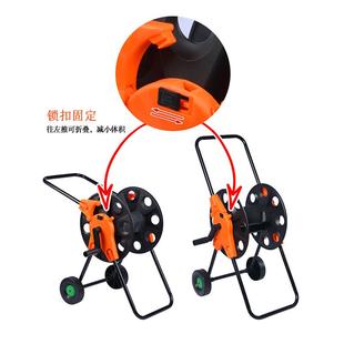 家用折叠收纳架60米带轮花园卷管器手推式 水管车水管水管车