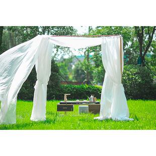 s588新款户外庭院茶帐篷寮蚊帐支架遮阳棚便携框架别墅打卡室外阳