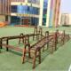 户外碳化木攀爬架幼儿园感统训练安吉16件套木制体能游戏攀爬架