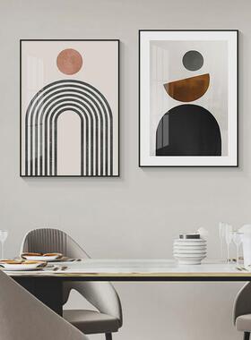 X1AW饭厅家用餐厅装饰画现代简约大气餐桌餐厅墙面装饰画客厅