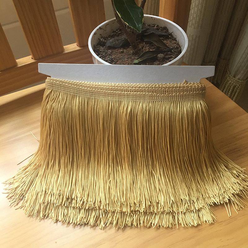 现货15cm双线加密流苏花边涤纶排舞台拉丁须服装辅料织带厂销