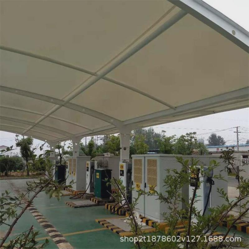 停车钢结构深圳雨棚钢结构汽车遮阳篷小区单位车位停车棚