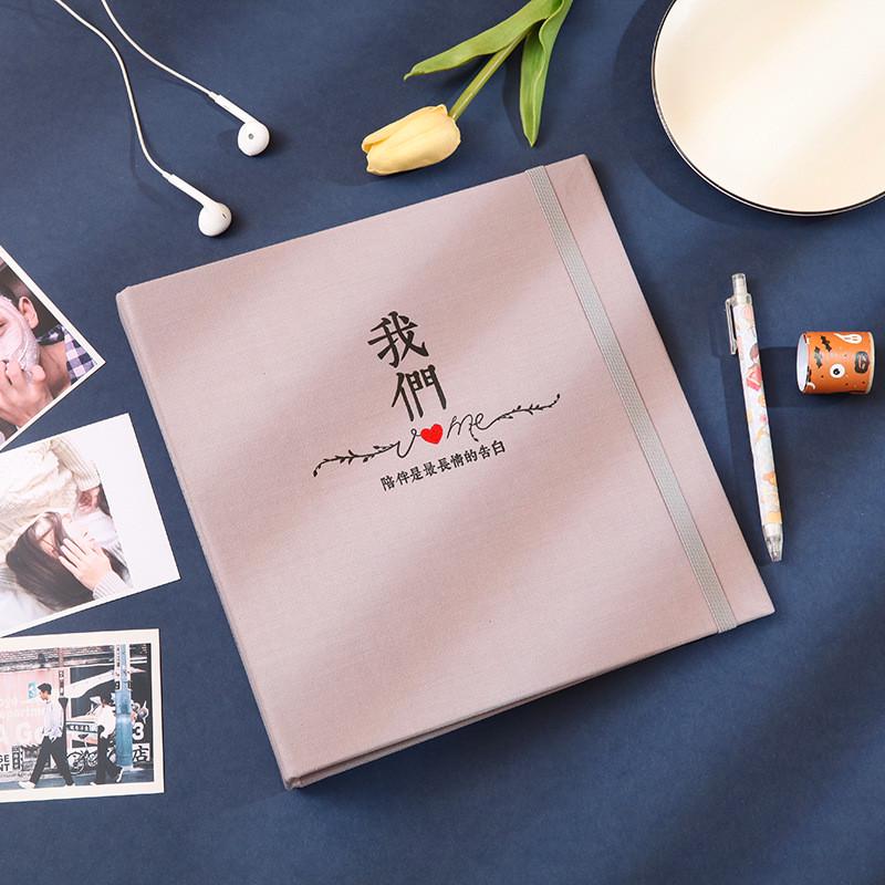 可写插页式相册字diy5寸6本宝宝儿童成长手账日记记录纪念册集