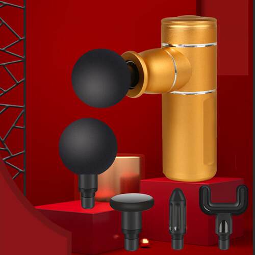 跨境专供 小型金属筋膜枪纯铝合金肩颈腰椎穴位放松按摩仪 筋膜枪