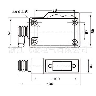 浙江飞凌/厂家直销e139-r1000/na光电开关.光电开关远距离漫反射