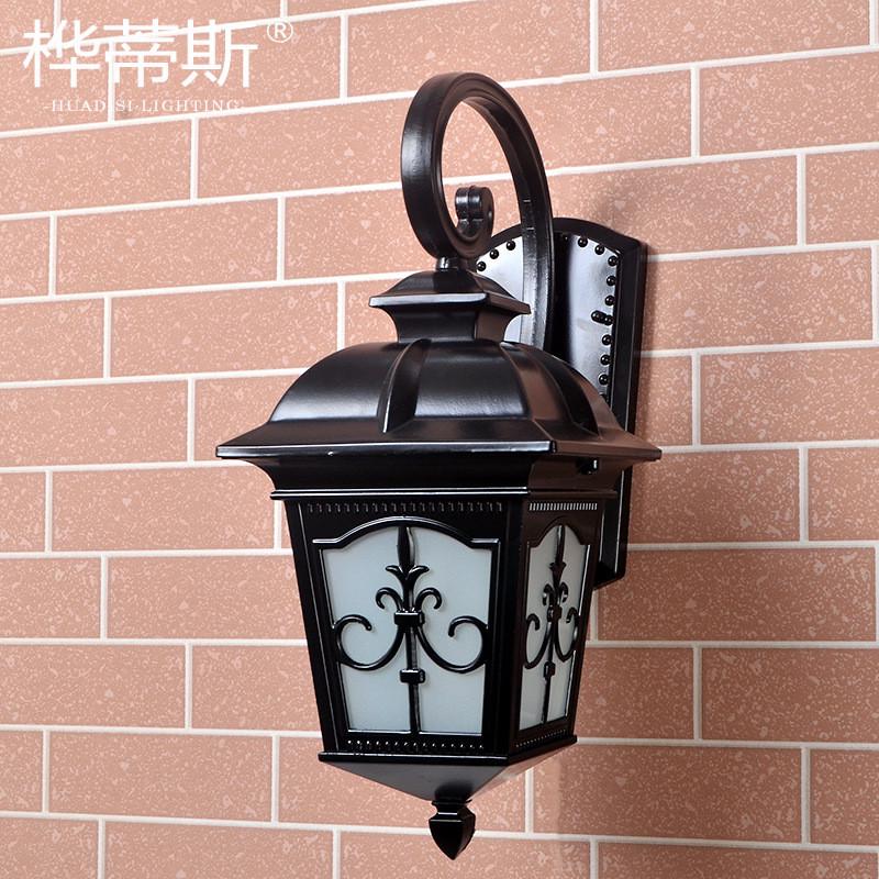 美式户外防水复古简约现代欧式壁灯客厅阳台过道走廊花园庭院