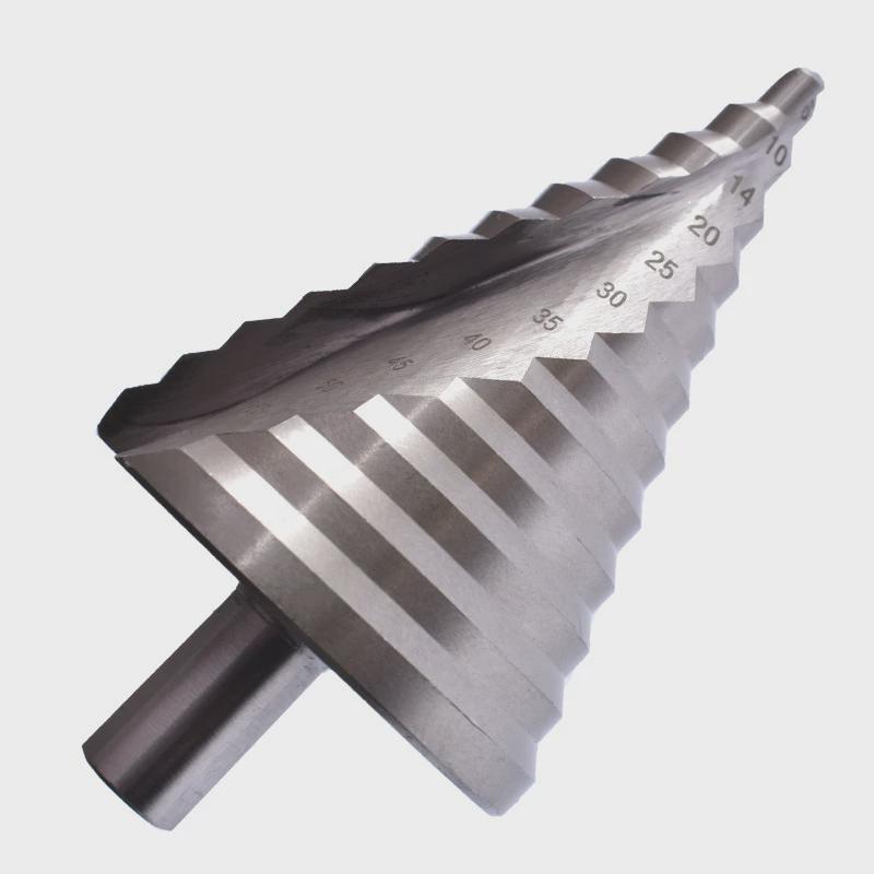 高速钢6-60mm宝塔钻三角柄螺旋槽阶梯钻头电钻扩孔台阶钻头开孔器