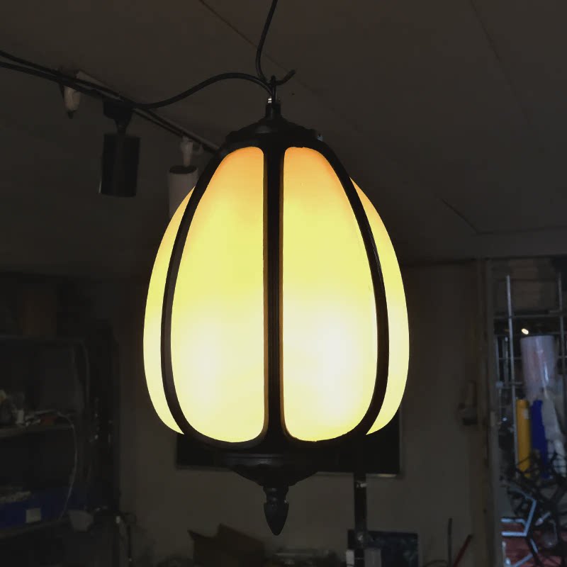 新款婚庆道具新中式南瓜灯新款婚礼堂铁艺吊顶灯灯饰婚庆道具吊灯