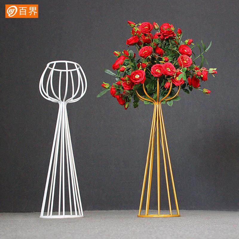 百界婚庆道具铁艺酒杯花器婚礼桌花架子场地布置花架花店装饰摆设,节庆用品/礼品,拉花,淘宝优惠券,粉丝福利购,淘宝优惠卷