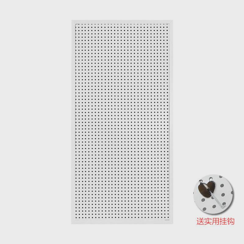 洞洞板多孔货架展示架带边框上板墙网孔板工具架加厚金属置物架