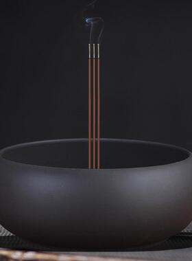 紫砂上大号家用室内陶瓷供奉插烧道佛香薰炉
