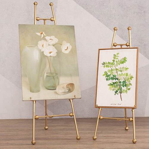 a*欧式铁艺油画架支架画板油画展示架婚庆画架瓷砖架迎宾架支持新