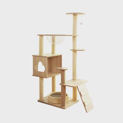 云喵境宠物用品猫窝猫树一体猫抓柱高层猫架子太空舱大型猫猫爬架