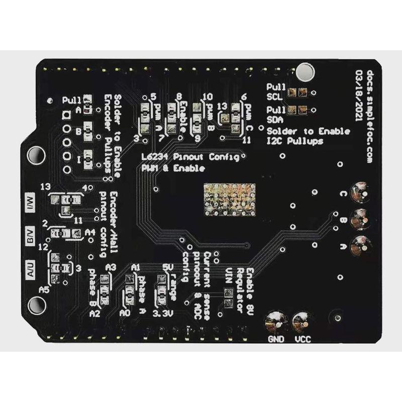SimpleFOC Shield v2.0.4 v1.3.3 机械狗 BLDC 伺服 驱动开发板
