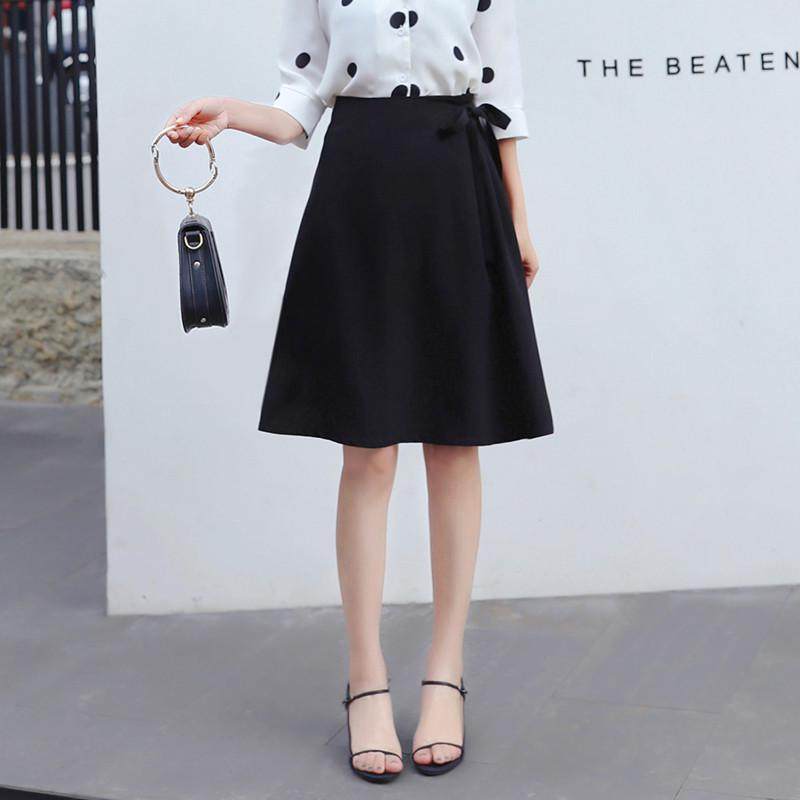 适胯大腿粗的遮肉显瘦黑色及膝大摆a字中裙女,女装/女士精品,半身裙,淘宝优惠券,粉丝福利购,淘宝优惠卷