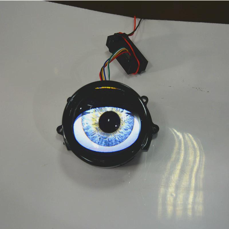 新款动态LED汽车大灯恶魔眼LED眼睛灯大灯总成改装鹰眼灯