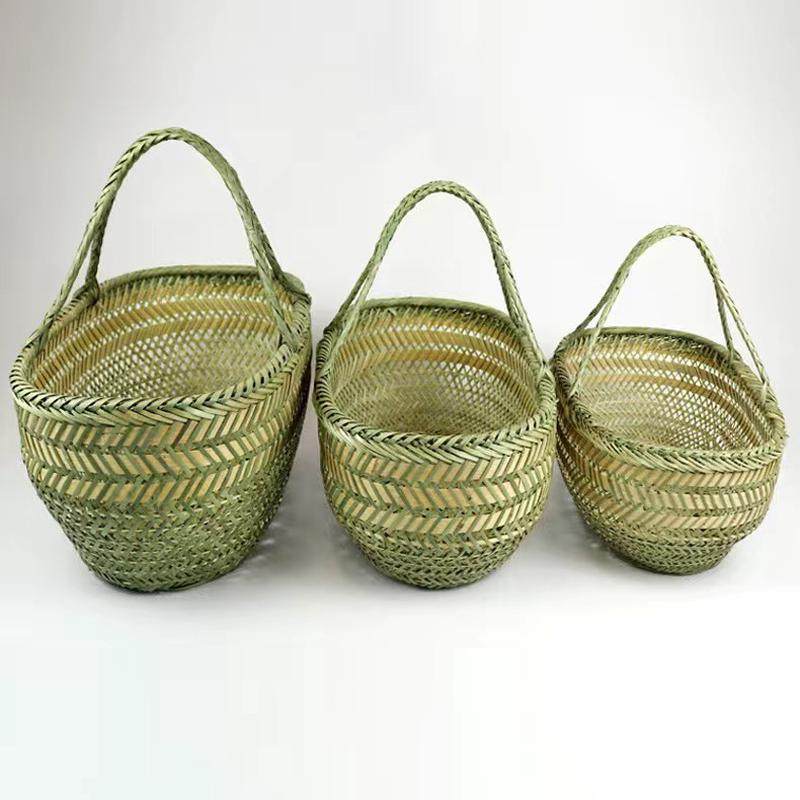 手提鸡蛋篮竹编竹篮买菜篮子手工竹筐水果篮篮厨房收纳筐家用购物,收纳整理,购物篮,淘宝优惠券,粉丝福利购,淘宝优惠卷