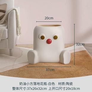 家居装饰品花瓶摆件电视柜旁边盆栽客厅落地仿真绿植创意花盆