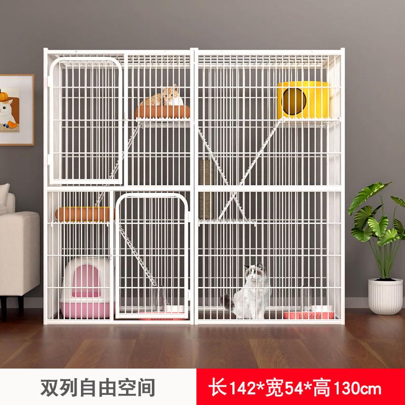 超大别墅三层猫笼子自由空间猫舍大型繁殖猫屋家用小型猫窝猫爬架