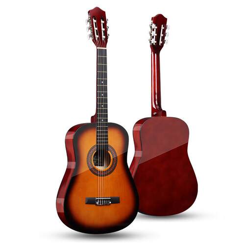 实力真工厂38寸圆角guitar 初学者成人古典吉他木吉他jita乐器