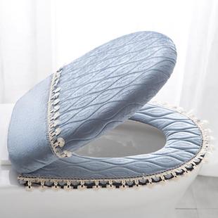 马桶盖套子马桶垫套装马桶坐垫两件套冬季加厚通用马桶垫圈坐便套