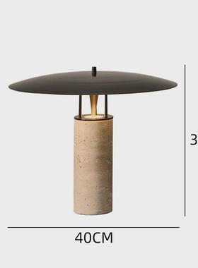 现代简约大理床头灯石客厅台灯轻奢设计师款样板间售楼处卧室石洞