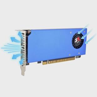 嵩睿双HDMI 半高刀卡GTX1060 1650 1050TI 1030拼接两屏单槽显卡