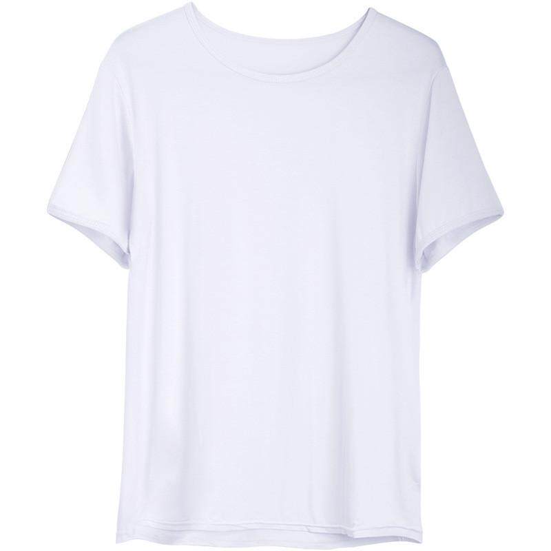 儿童舞蹈服t恤黑色紧身短袖男童上衣女童练功服莫代尔白色打底衫