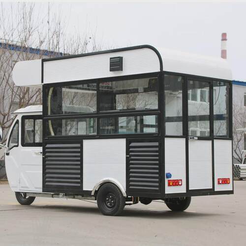 ll摆摊小吃车电动三轮车多功能街景移动早餐车商用炸串车烧烤小推