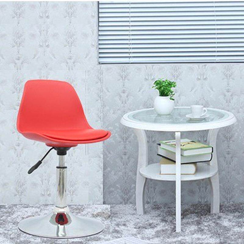 吧台椅前台收银高脚凳子电脑升降转椅时尚简约家用塑料靠背酒吧椅