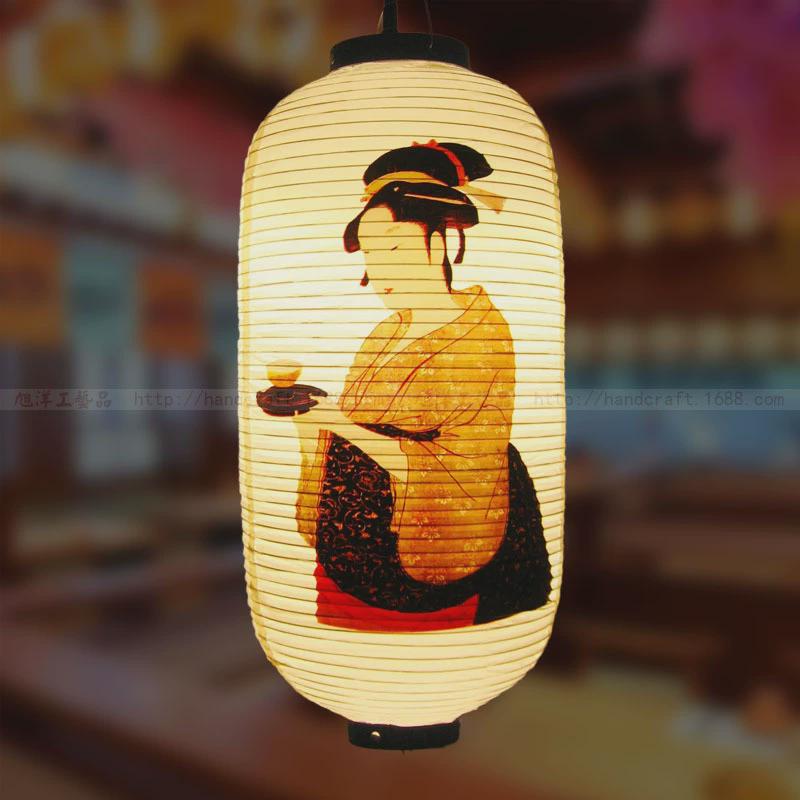 日式PVC户外防水灯笼料理居酒屋店铺餐厅装饰神奈川北海道富士山